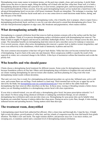 Dermaplaning Bright Skin Blueprint: Reveal a Luminous Complexion