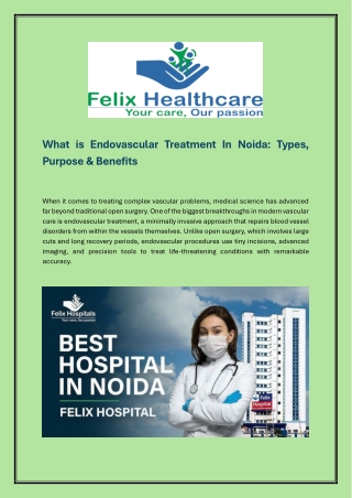 What is Endovascular Treatment In Noida