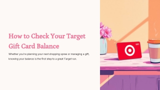 How to Check Target Gift Card Balance Easily