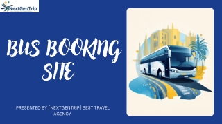 Presentation - bus booking site