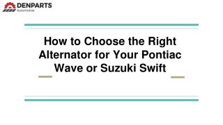 Alternator Fits Chevy Aveo 04 2008 Pontiac Wave