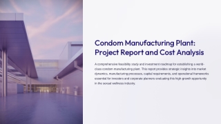 PPT on Condom Plant Project Report & Cost Breakdown