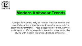 Modern Knitwear Trends