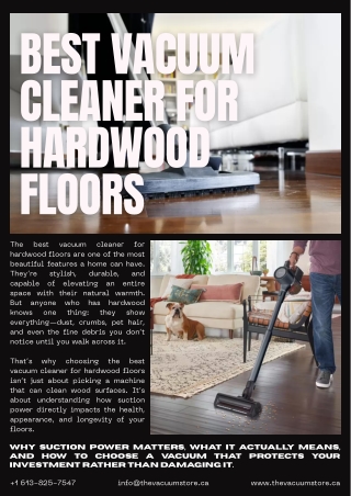 Best Vacuum Cleaners for Hardwood Floors: Efficient, Gentle, and High-Performanc