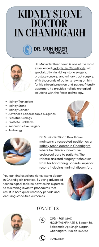Best Kidney Stone doctor in Chandigarh