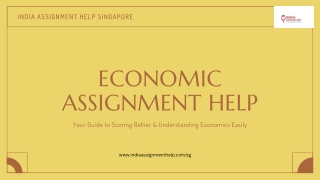 Economic Assignment Help - Your Guide to Scoring Better & Understanding Economics Easily