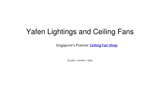 Ceiling Fans with Lights: Functional Cooling for Singapore Homes