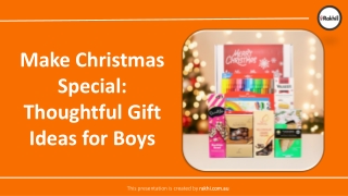 Make Christmas Special Thoughtful Gift Ideas for Boys