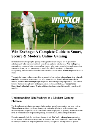 Win Exchnge  file pdf