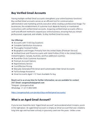 Buy Verified Gmail Accounts