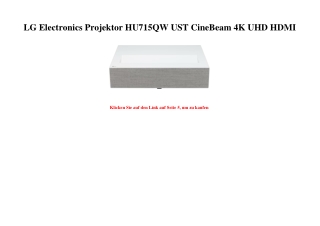 3689 LG Electronics Projektor HU715QW UST CineBeam 4K UHD HDMI
