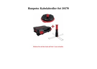 5231 Runpotec Kabelabroller-Set 10170
