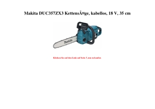 7886 Makita DUC357ZX3 KettensÃƒÂ¤ge  kabellos  18 V  35 cm