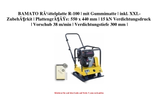 1297 BAMATO RÃƒÂ¼ttelplatte R-100   mit Gummimatte   inkl. XXL-ZubehÃƒÂ¶rkit   PlattengrÃƒÂ¶ÃƒÂŸe  550 x