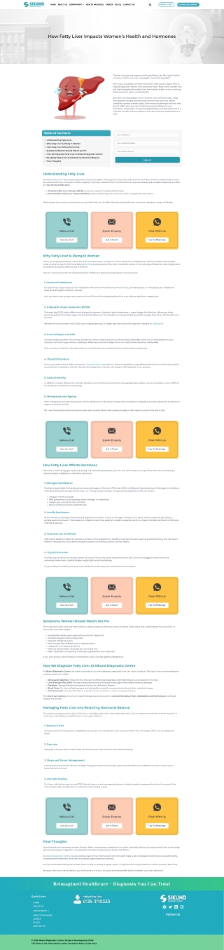How Fatty Liver Impacts Women’s Health and Hormones