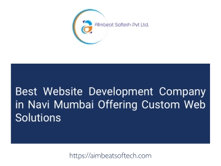 Best Website Development Company in Navi Mumbai Offering Custom Web Solutions