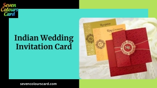 Indian Wedding Invitation Card