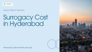 Surrogacy Cost in Hyderabad |  World Fertility Services