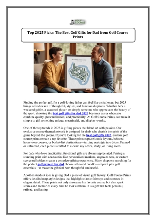 best golf gifts for dad 2025