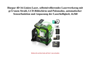 3404 Huepar 4D 16-Linien-Laser  selbstnivellierendes Laserwerkzeug mit grÃƒÂ¼nem Strahl  LCD-Bildschirm