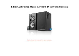 0299 Edifier Aktivboxen Studio R2750DB 2.0 schwarz Bluetooth