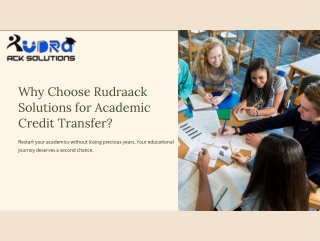 Why should students choose Rudraack Solutions for guidance on the Academic Credi