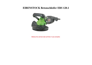 6049 EIBENSTOCK Betonschleifer EBS 120.1