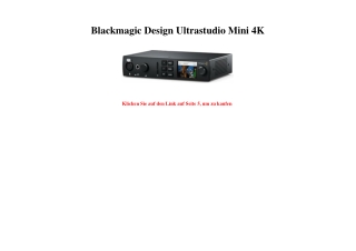 5431 Blackmagic Design Ultrastudio Mini 4K