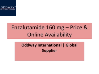 Enzalutamide 160 mg - Price & Online Availability