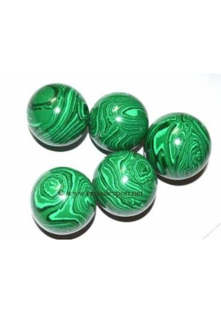 Synthetic Malachite Spheres