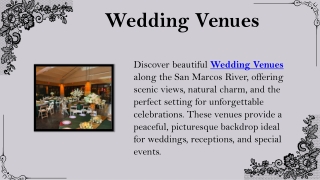 Wedding Venues