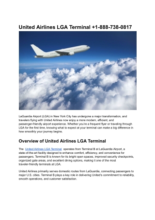 United Airlines LGA Terminal  1-888-738-0817 (3)