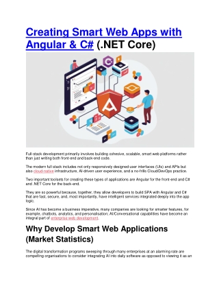 Creating Smart Web Apps with Angular & C#