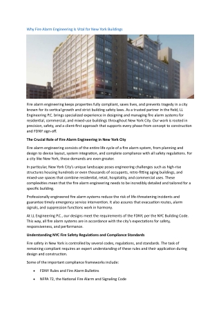 Fire Alarm Engineering