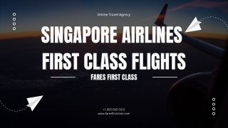How to Book a First Class Singapore Airlines?
