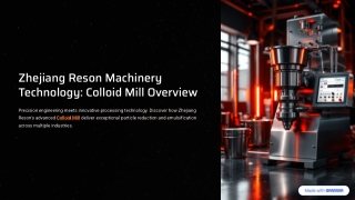 Colloid Mill – The Power Behind Ultra-Fine Mixing