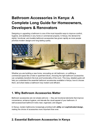 Bathroom Accessories in Kenya_ A Complete Long Guide for Homeowners, Developers & Renovators (1)