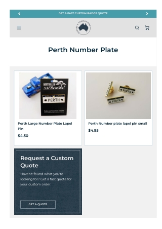 Perth Number Plate AU - Get Quote Now – Badges and Promotions