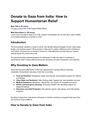 Donate to Gaza from India_ How to Support Humanitarian Relief