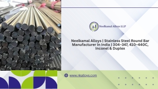 Neelkamal Alloys | Stainless Steel Round Bar Manufacturer in India