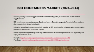 ISO Containers Market (2024–2034)