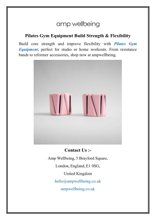 Pilates Gym Equipment Build Strength & Flexibility