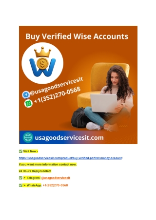 Best Guide to Buy Verified Wise Accounts USA, UK, CA, EU