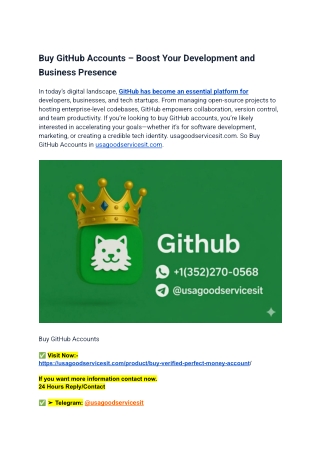 Top 10 Sites To Buy Github Accounts In This Year 2025 ...