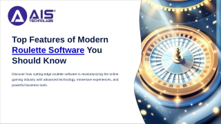 Top Features of Modern Roulette Software You Should Know