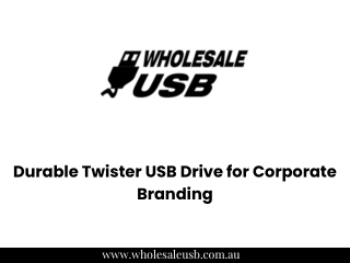 Durable Twister USB Drive for Corporate Branding