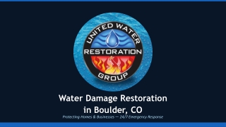 Top Water Damage Restoration Boulder