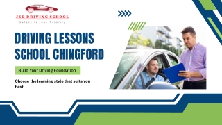 Learn to Drive Driving Lessons School Chingford with JSD Driving School