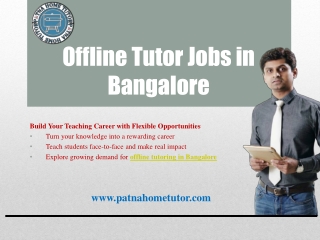 Join Offline Tutor Jobs in Bangalore | Build a Successful Teaching Career