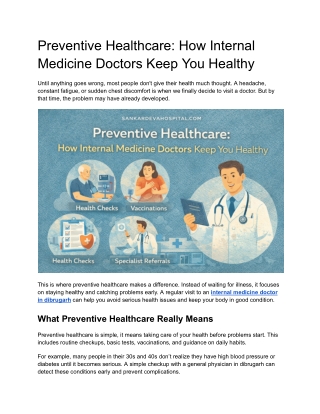 Preventive Healthcare_ How Internal Medicine Doctors Keep You Healthy